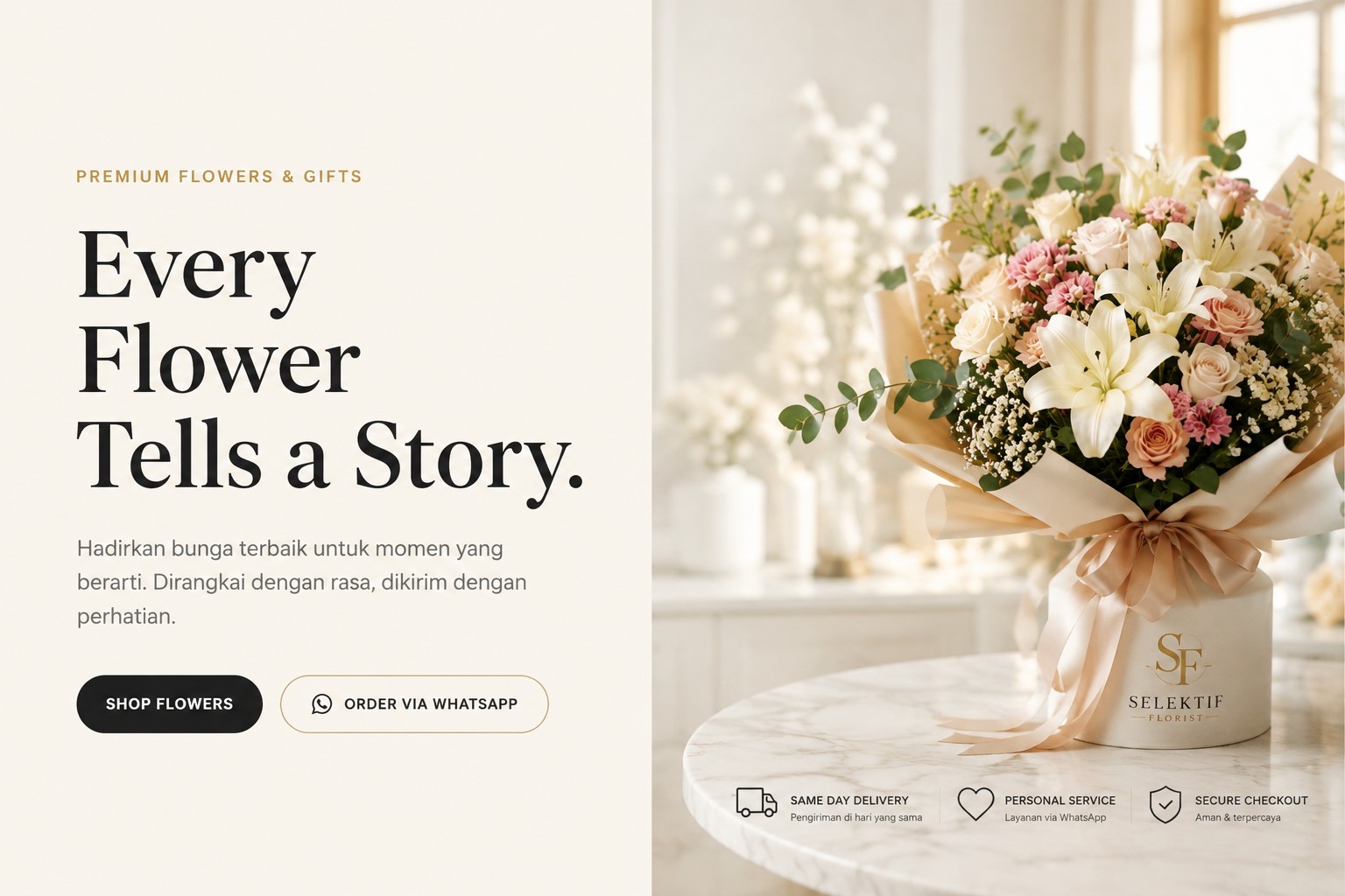 Selektif Florist — Every Flower Tells a Story